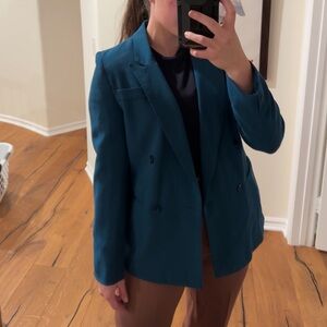 vintage teal blazer